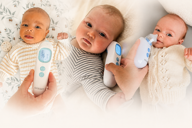 Two New Ways to Get Through the Sick Days: Meet the Oricom HNA350 Nasal Aspirator and IET800 Ear Thermometer