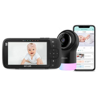 OBH950BK 5" Smart HD Nursery Pal Glow+ Baby Monitor