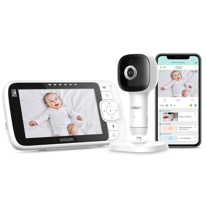 BS7VPOBH650AI Babysense7 + OBH650AI Smart HD Video Baby Monitor Value Pack