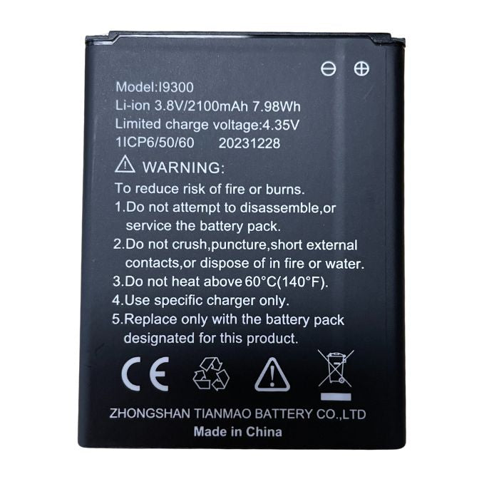 2B0167 Replacement Battery to suit OBHGPRO, 36T, 430, 500, 930, 643P, 650P, C220, C225, C525 and C525P
