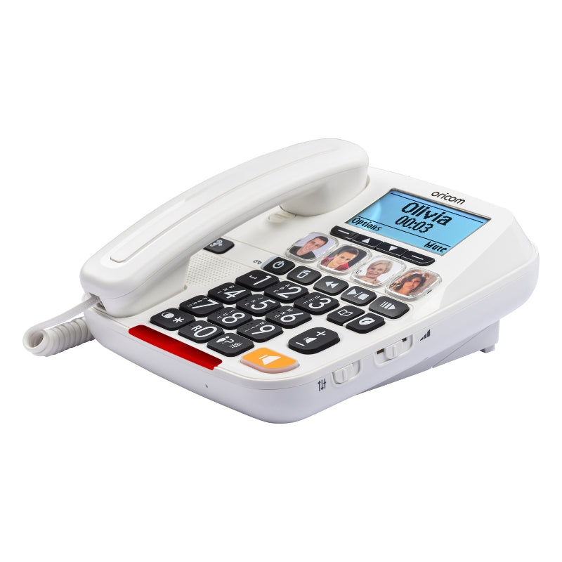 CARE920-2 Big Button Amplified Cordless Phone With Answering Machine Combo