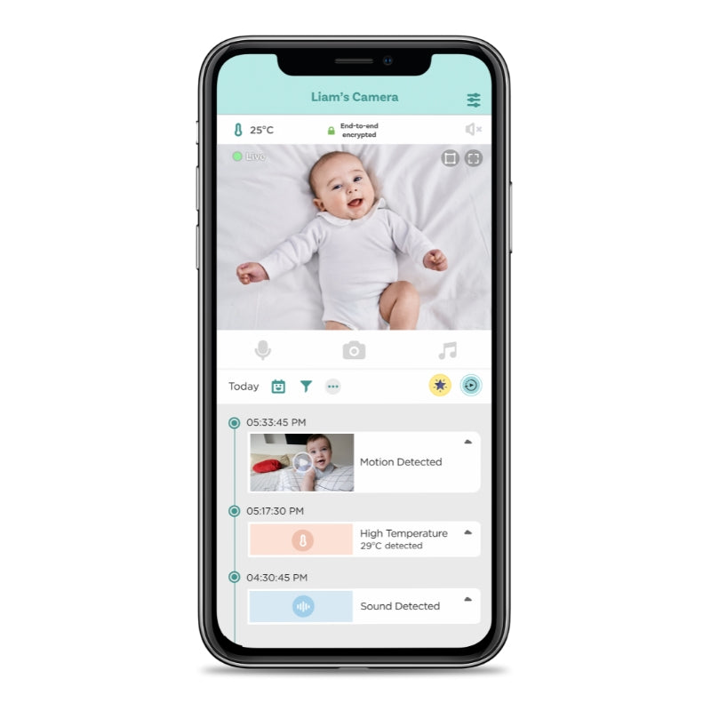 OBH650AI Skyview AI 5" Smart HD Baby Monitor with Cot Stand