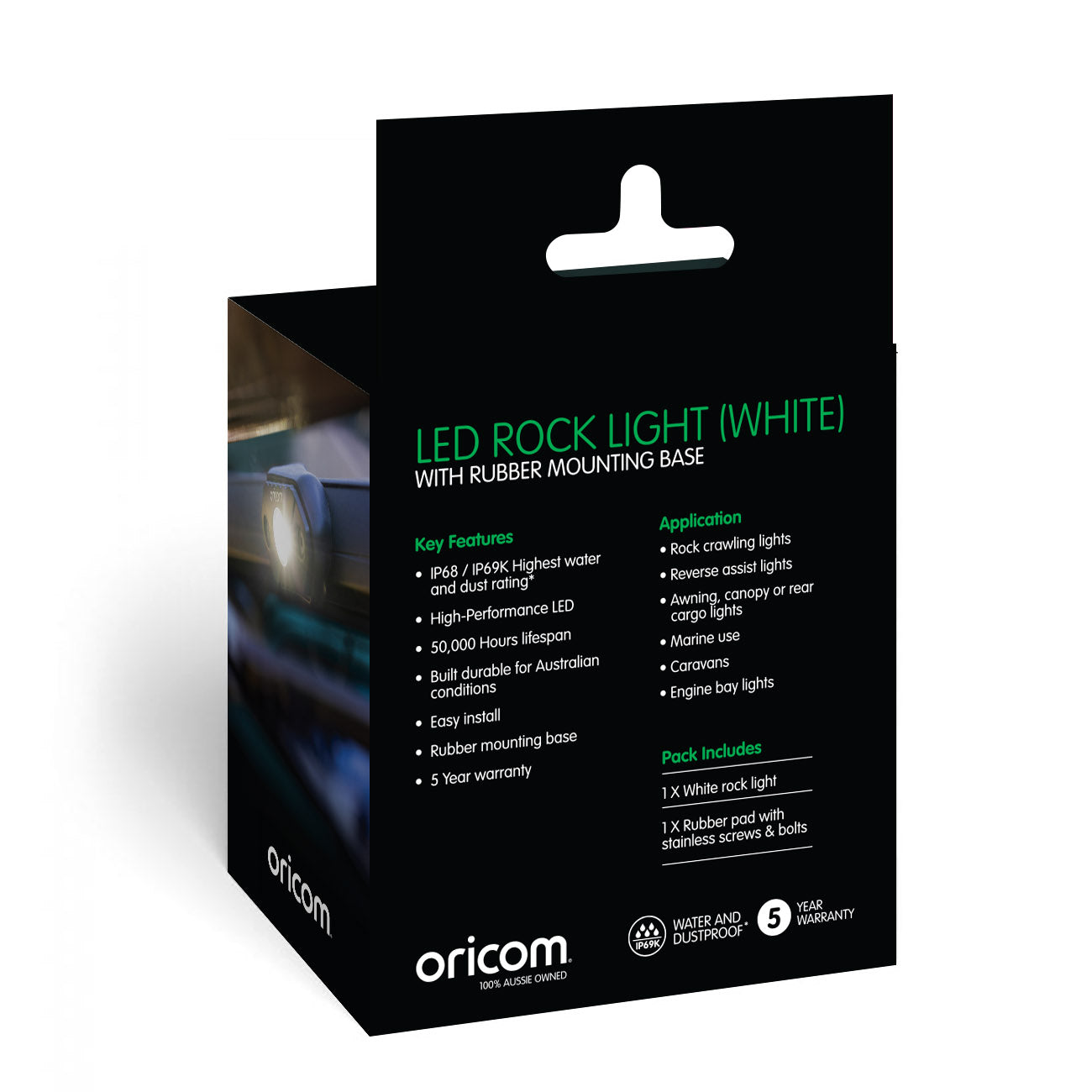 RKL1W LED Rock Light Single Pack (White)