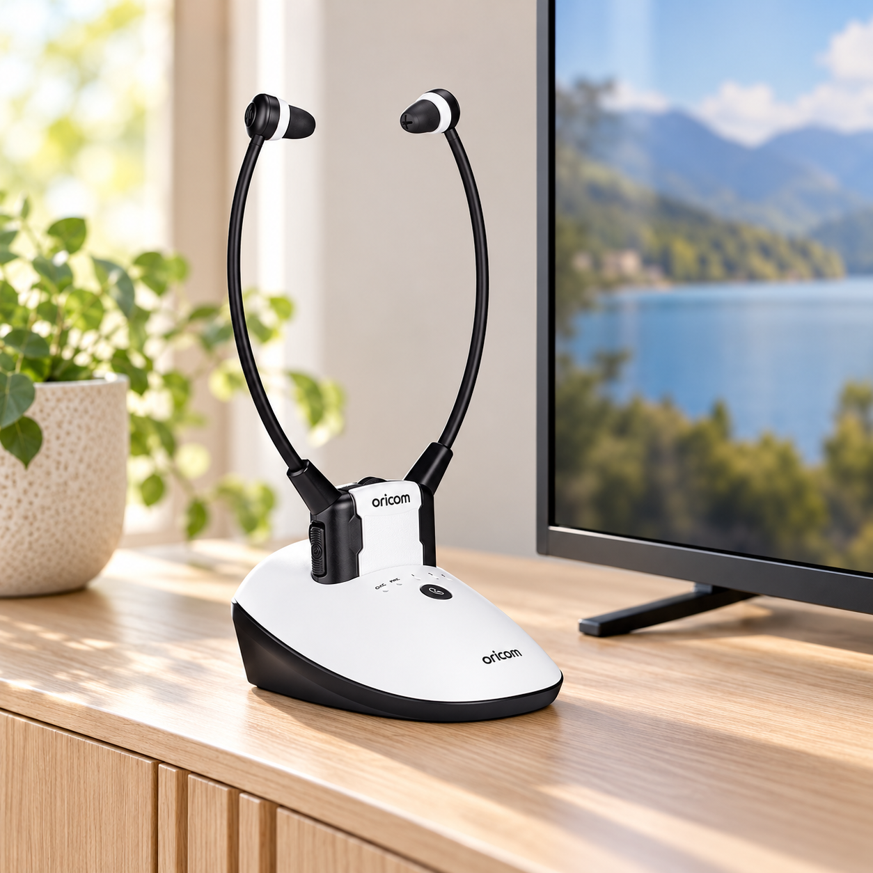 TV7400 Amplified Wireless Headset with Fast Charging Cradle