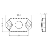 RKL1A LED Rock Light Single Pack (Amber)
