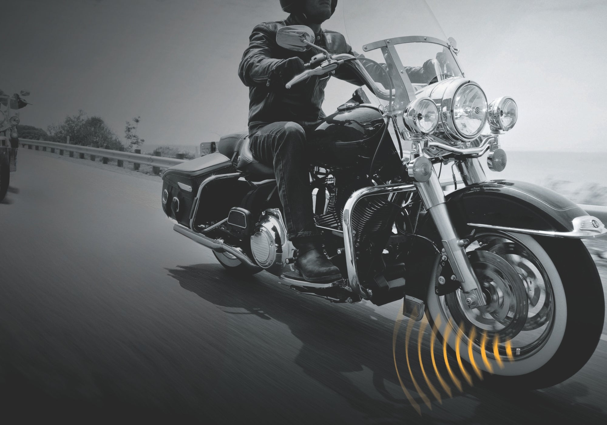 TPMC-2E Tyre Pressure Monitoring System for Motorcycles Incl. 2 External Sensors
