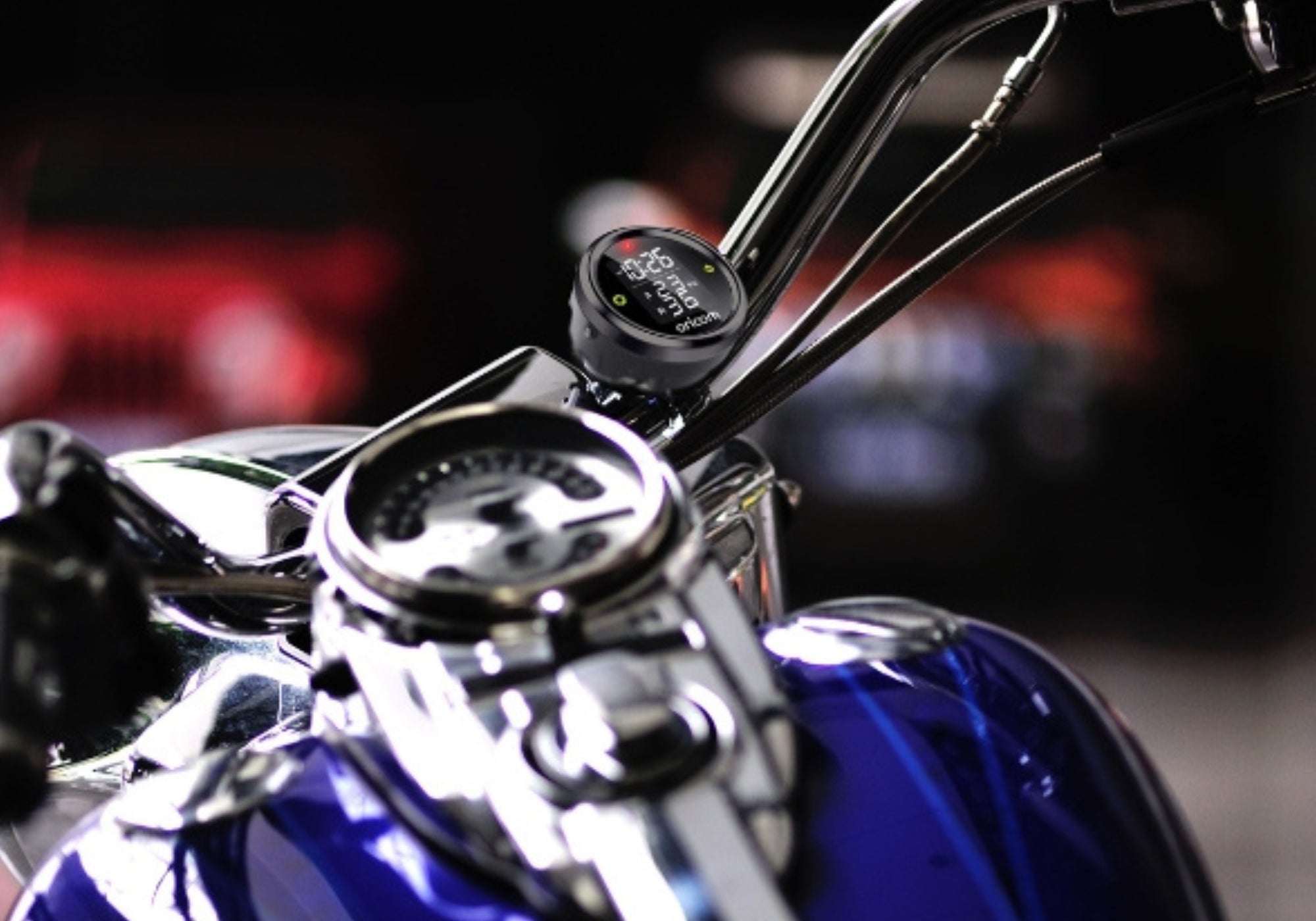 TPMC-2E Tyre Pressure Monitoring System for Motorcycles Incl. 2 External Sensors
