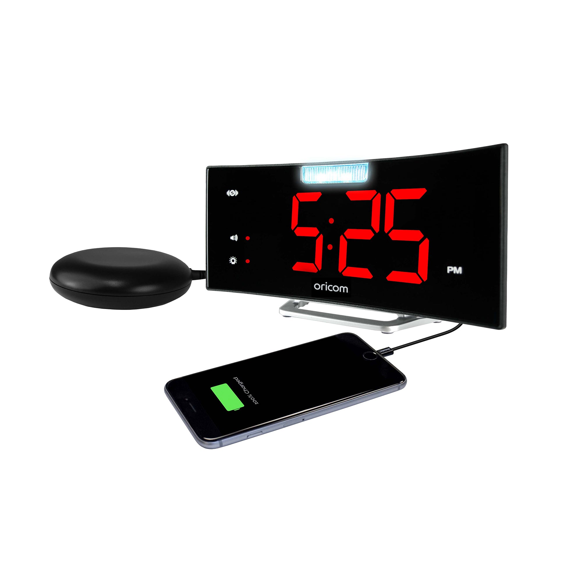 WNS100 Wake 'N' Shake Loud Alarm with Jumbo Display